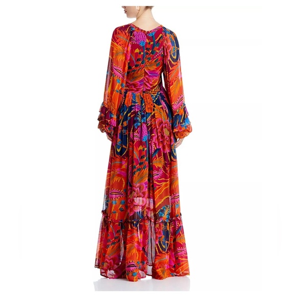 FARM Rio
Vintage Wave Long Sleeve Maxi Dress size S - Picture 4 of 5